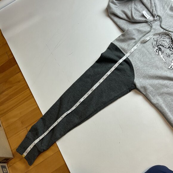 Y2K RDS Red Dragon Mens M Hoodie Skateboard Graphic Dragon Grey CANADA MADE - Picture 13 of 14